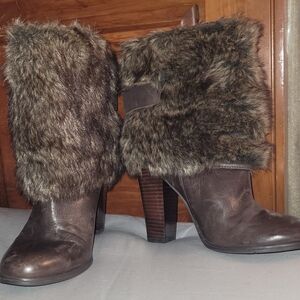 Nine West Leather High Heel Boots